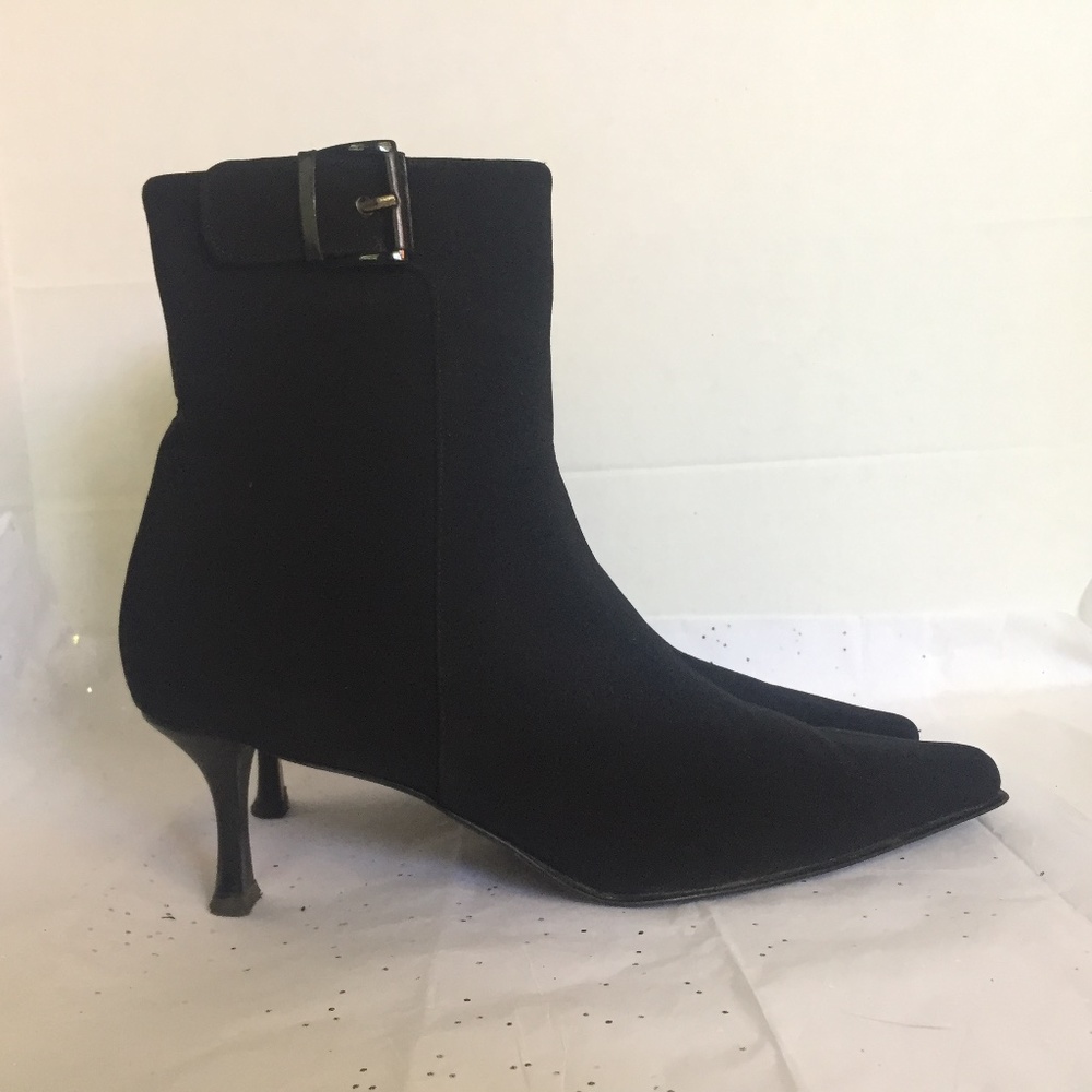 Stuart Weitzman Black Gortex Ankle Boot EUC! 10M